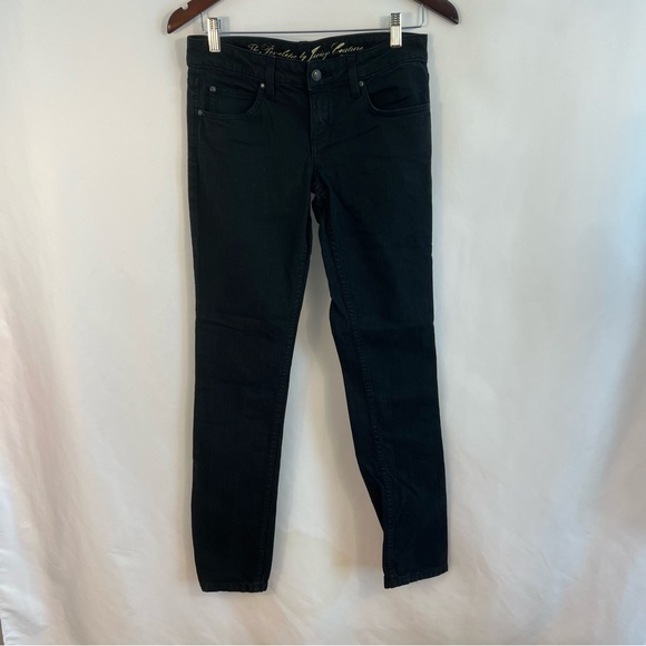 Juicy Couture Denim - Juicy Couture The Penelope Skinny Jeans Size 28 Stretch Low Rise Black Wash